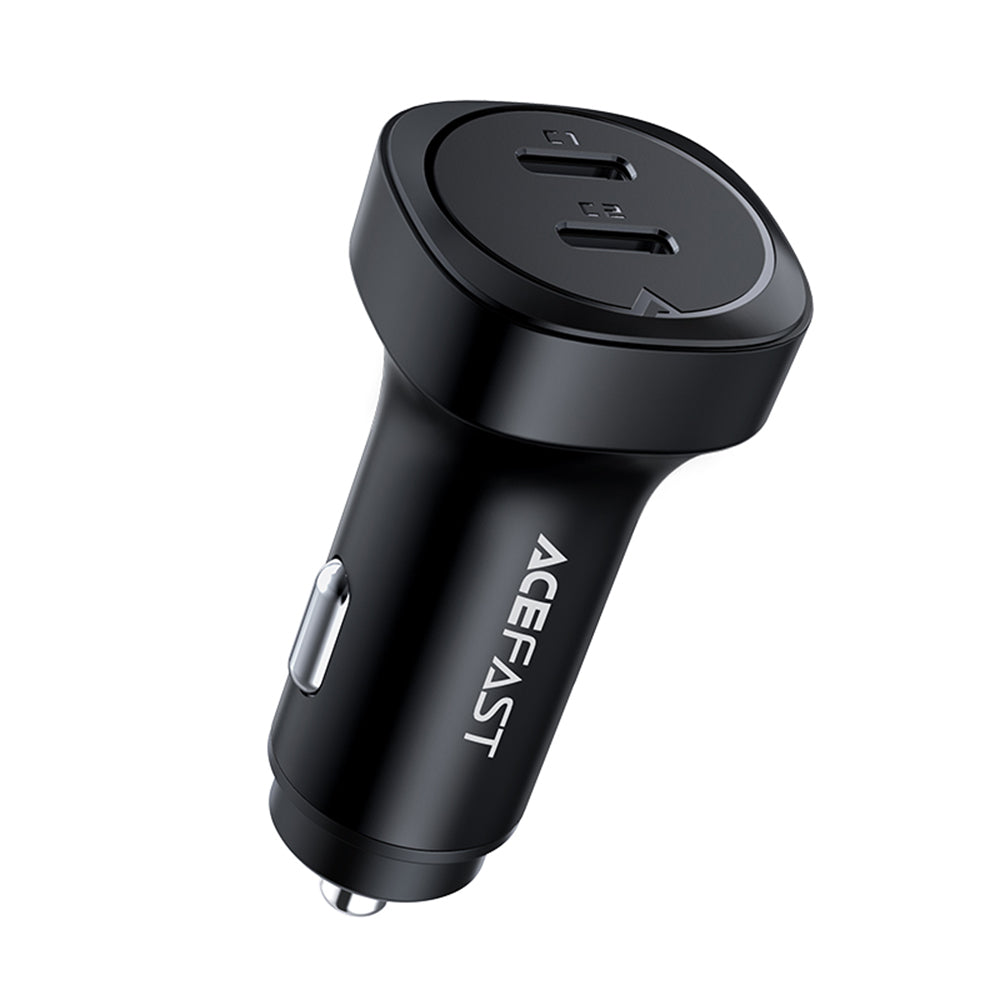 Auto-Ladegerät Acefast B2, 72W, 3A, 2 x USB-C, Schwarz