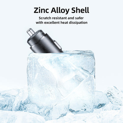 Auto-Ladegerät Acefast B2, 72W, 3A, 2 x USB-C, Schwarz