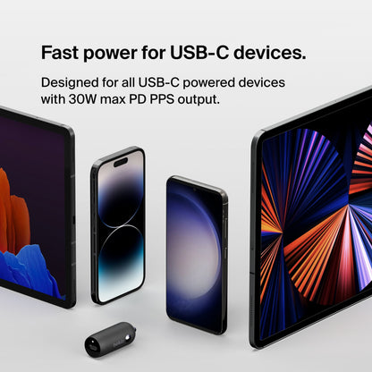 Chargeur Auto Belkin BoostCharge, 30W, 3A, 1 x USB-C, Noir CCA004btBK