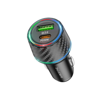 Auto-Ladegerät Borofone BZ21 Brilliant, 48W, 3A, 1 x USB-A - 1 x USB-C, Schwarz