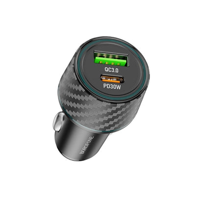 Auto-Ladegerät Borofone BZ21 Brilliant, 48W, 3A, 1 x USB-A - 1 x USB-C, Schwarz