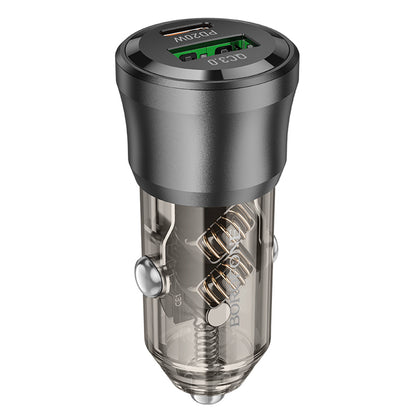 Auto-Ladegerät Borofone BZ25 Journey, 38W, 3A, 1 x USB-A - 1 x USB-C, Schwarz