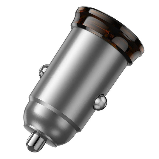 Auto-Ladegerät mit USB-C Kabel HOCO NZ16A, 43W, 3A, 1 x USB-A - 1 x USB-C, Grau