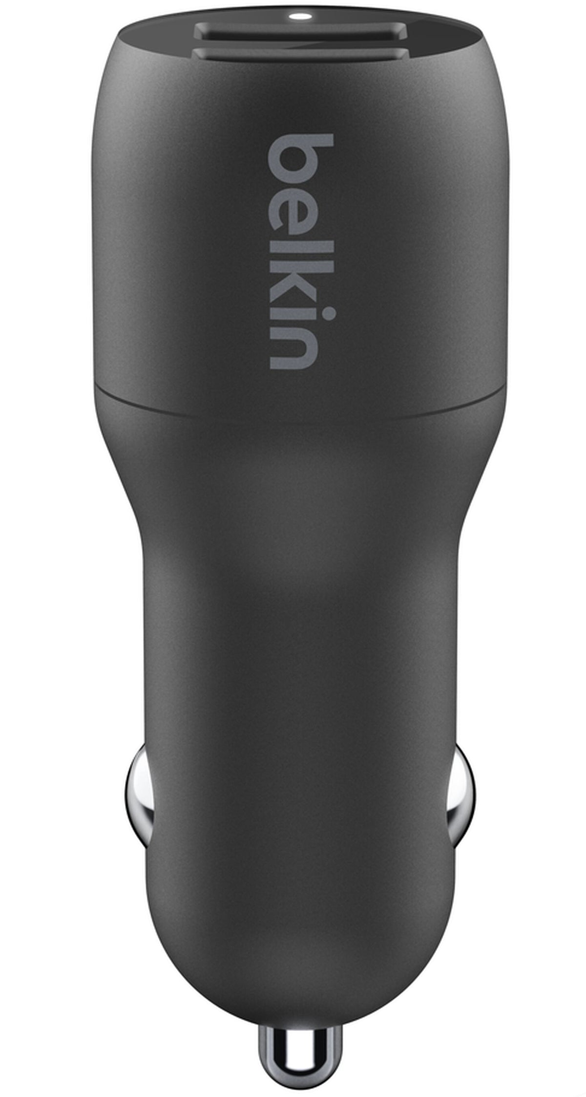 Belkin BoostCharge Dual Lightning Cable Car Charger, 24W, 2.4A, 2 x USB-A, Black CCD001bt1MBK