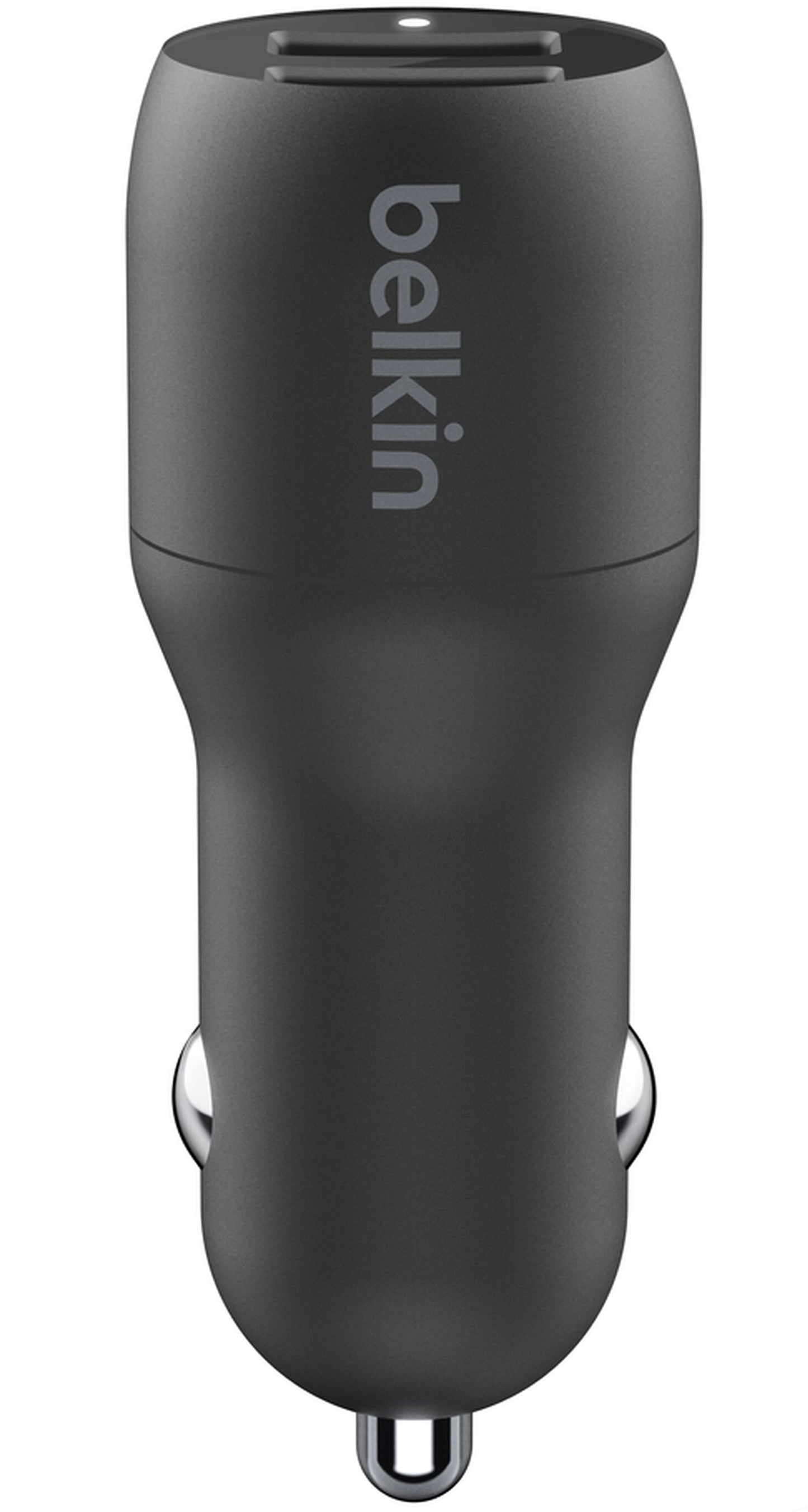 Chargeur Auto Avec Câble USB-C Belkin BoostCharge Dual, 24W, 2.4A, 2 x USB-A, Noir CCE001bt1MBK