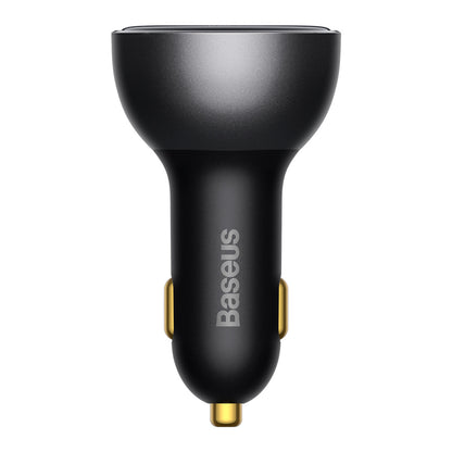 Chargeur de voiture avec câble USB-C Baseus, 140W, 5A, 1 x USB-A - 1 x USB-C, Noir CGZX070001