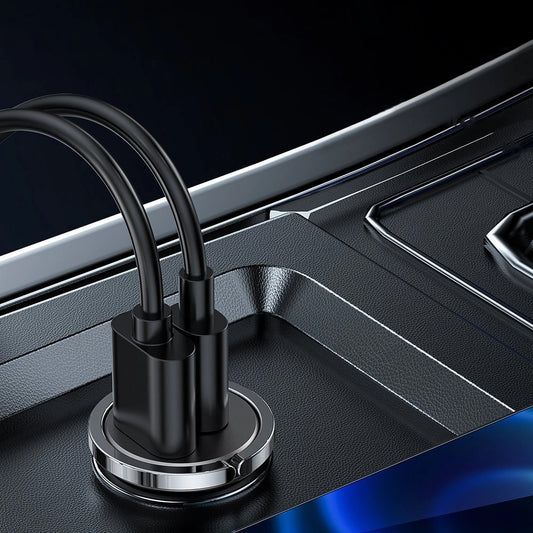 Auto-Ladegerät Joyroom C-A35, 45W, 5A, 1 x USB-A - 1 x USB-C, Grau