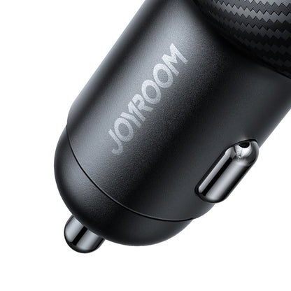 Chargeur de voiture Joyroom JR-CCD04, 30W, 3A, 1 x USB-A - 2 x USB-C, Noir