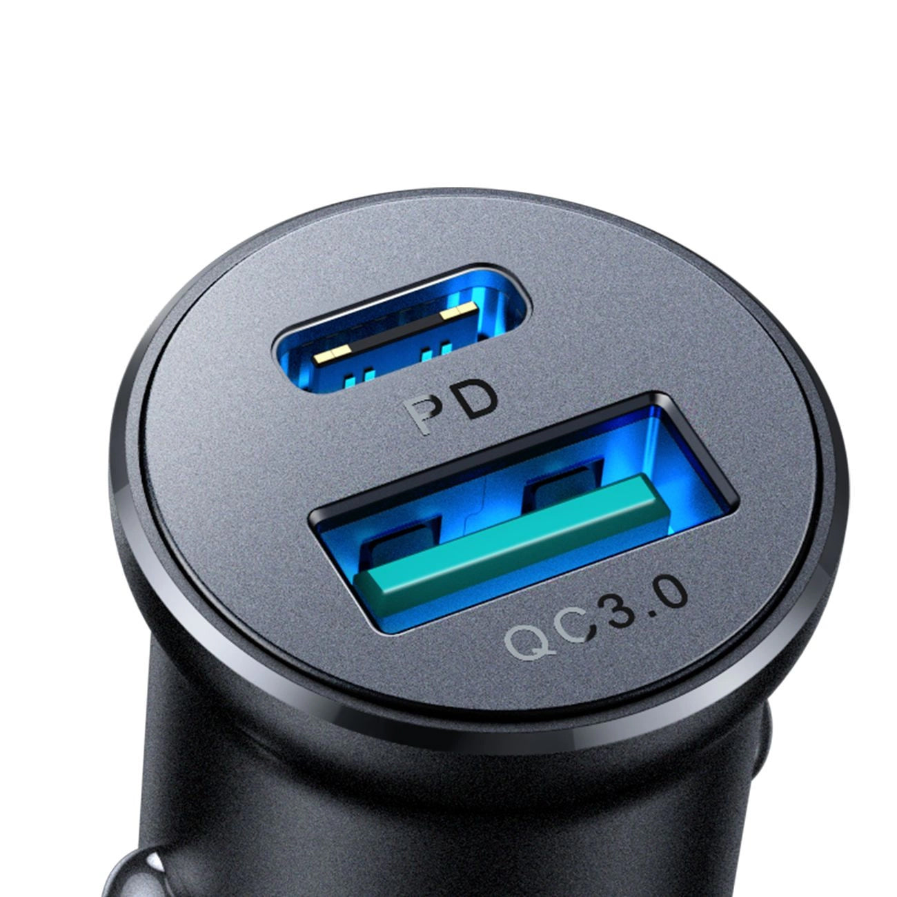 Auto-Ladegerät Joyroom JR-CCN05, 30W, 3A, 1 x USB-A - 1 x USB-C, Schwarz