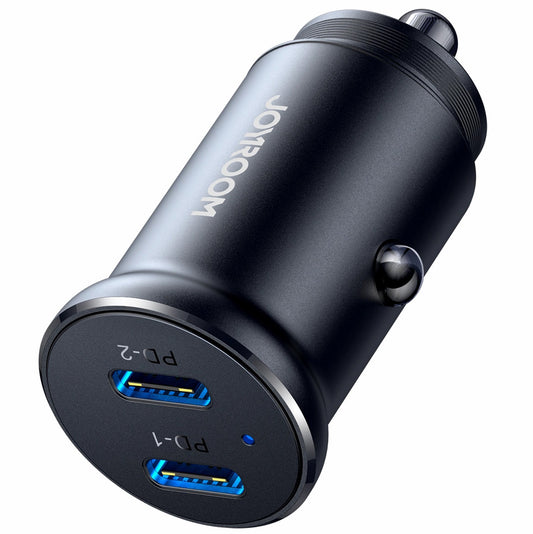 Auto-Ladegerät Joyroom JR-CCN06, 30W, 3A, 2 x USB-C, Schwarz