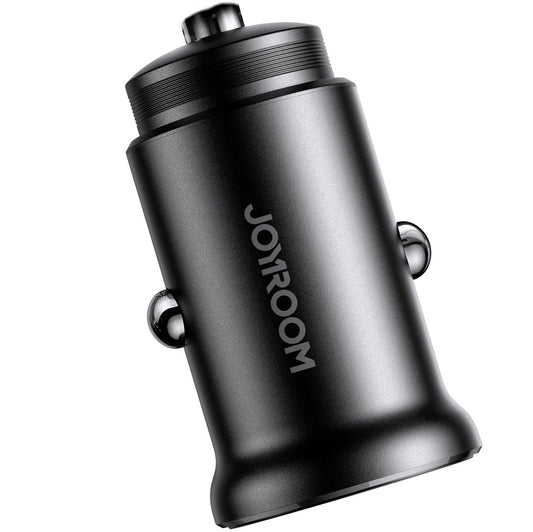 Auto-Ladegerät Joyroom JR-CCN06, 30W, 3A, 2 x USB-C, Schwarz