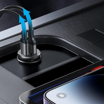 Auto-Ladegerät Joyroom JR-CCN06, 30W, 3A, 2 x USB-C, Schwarz