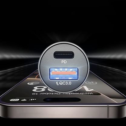 Chargeur Auto Lisen, 36W, 3A, 1 x USB-A - 1 x USB-C, Set 2 pièces, Noir YL0223080038