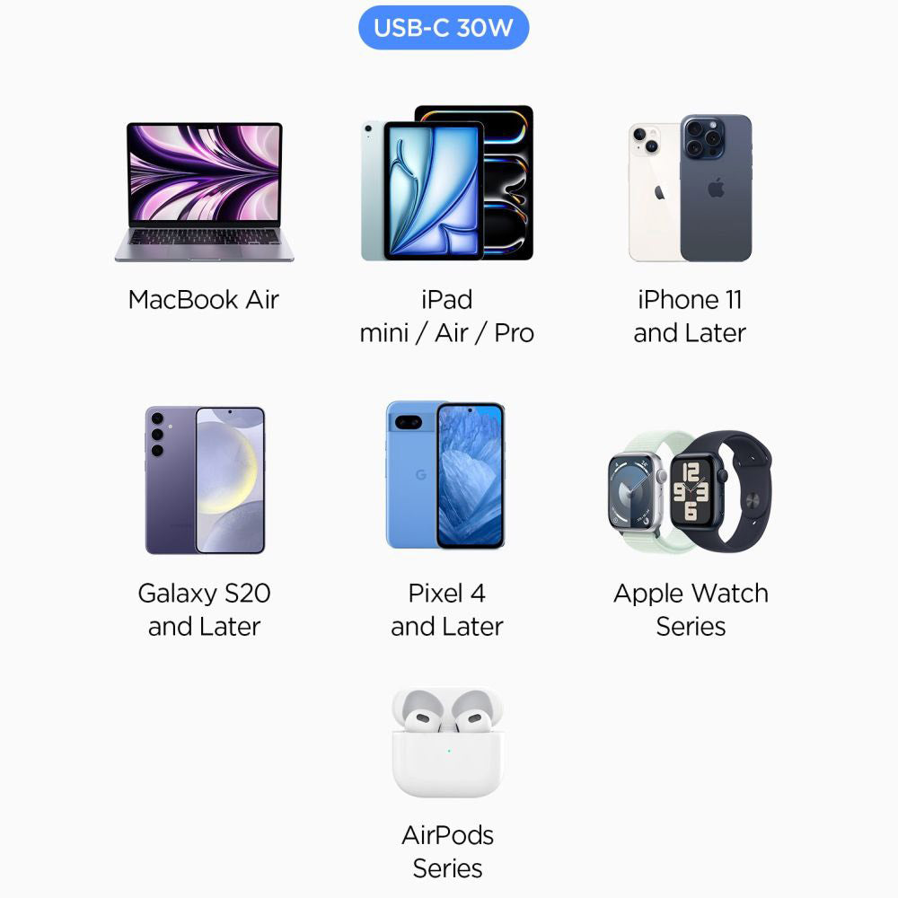 Spigen EV301 Essential Car Charger, 30W, 3A, 1 x USB-C, Black