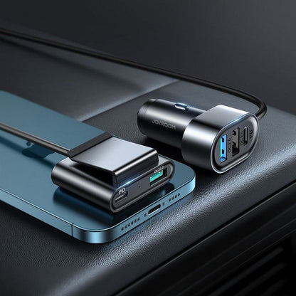 Auto-Ladegerät Joyroom JR-CL05, 72W, 3A, 2 x USB-C - 3 x USB-A, Schwarz