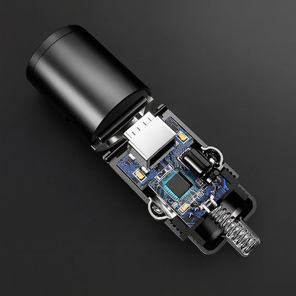 Chargeur Auto Techsuit C5 NanoVolt, 30W, 3A, 1 x USB-C, Noir