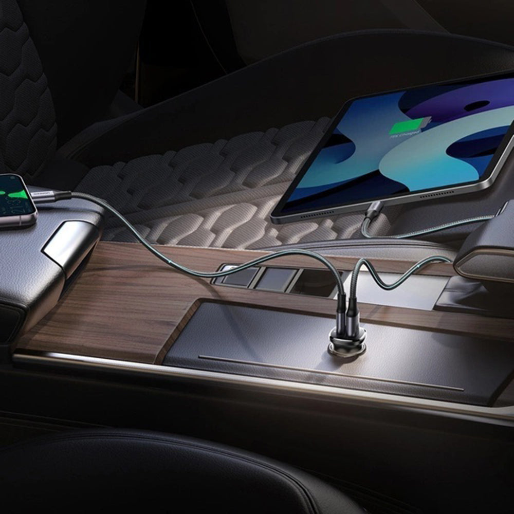 UGREEN EC305 Auto-Ladegerät, 30W, 3A, 1 x USB-A - 1 x USB-C, Schwarz