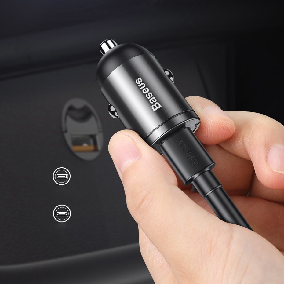 Autoladegerät Baseus Star Mini, 30W, 5A, 1 x USB-C, Grau VCHX-B0G 