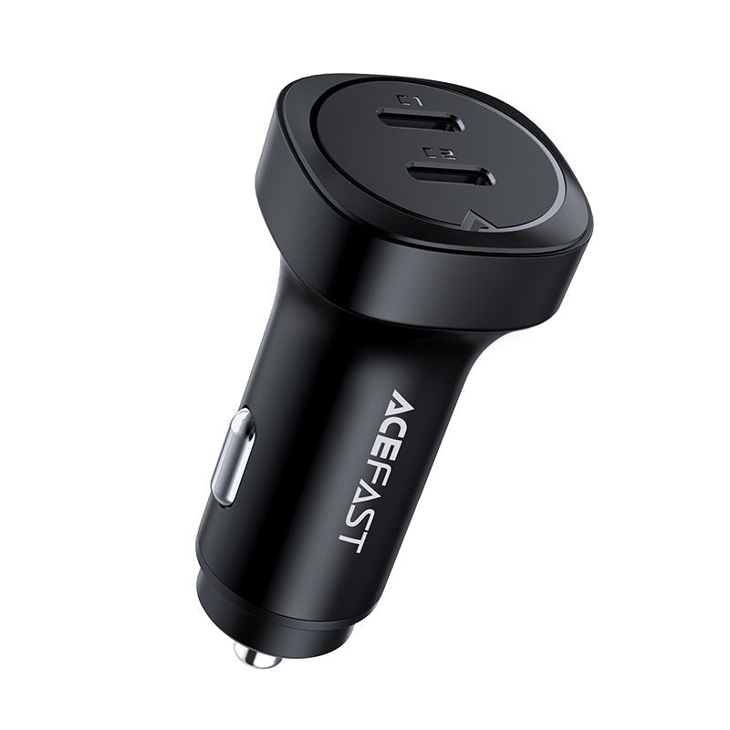 Auto-Ladegerät Acefast B2, 72W, 3A, 2 x USB-C, Schwarz
