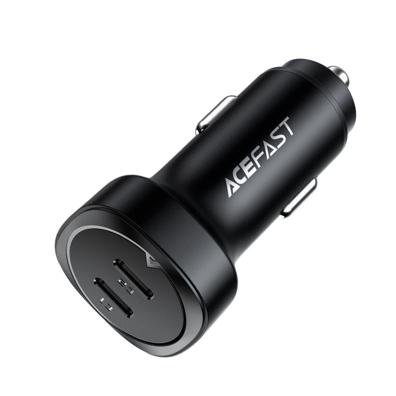 Auto-Ladegerät Acefast B2, 72W, 3A, 2 x USB-C, Schwarz