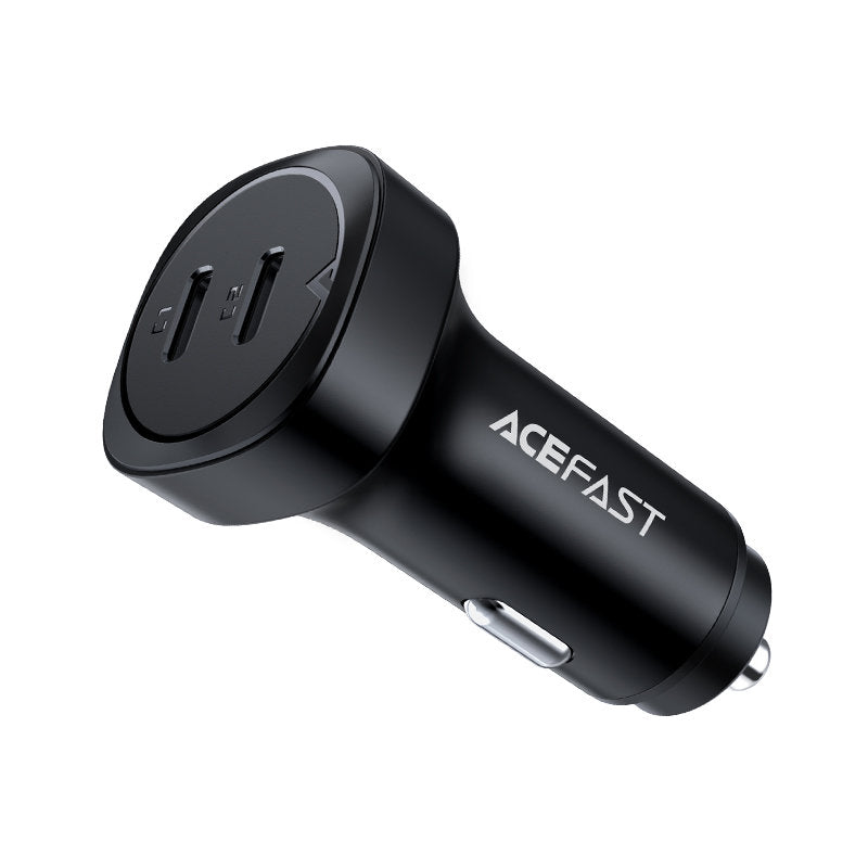 Auto-Ladegerät Acefast B2, 72W, 3A, 2 x USB-C, Schwarz