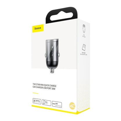 Auto-Ladegerät Baseus Star Mini, 30W, 3A, 1 x USB-A, Grau VCHX-A0G