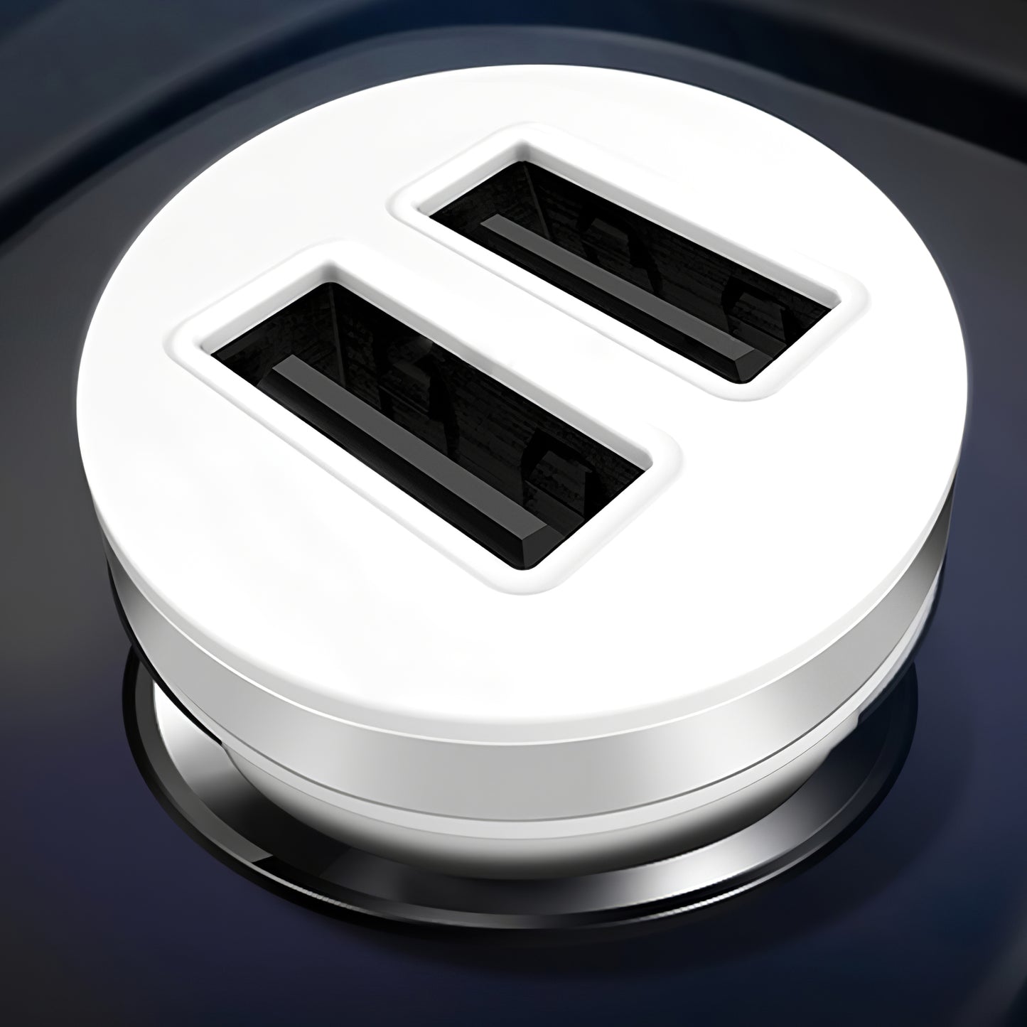 Auto-Ladegerät XO Design CC-18, 10.5W, 2.1A, 2 x USB-A, Weiß