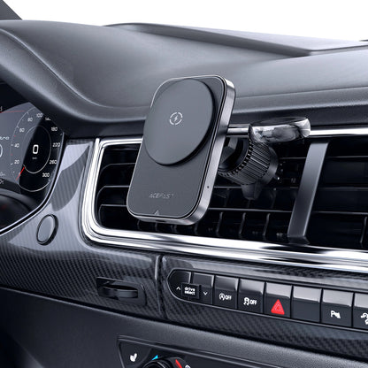 Auto Wireless-Ladegerät Acefast D18 2in1, 15W, 1.67A, Schwarz