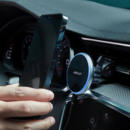 Kfz-Wireless-Ladegerät Acefast D3, 15W, 1.67A, Silber