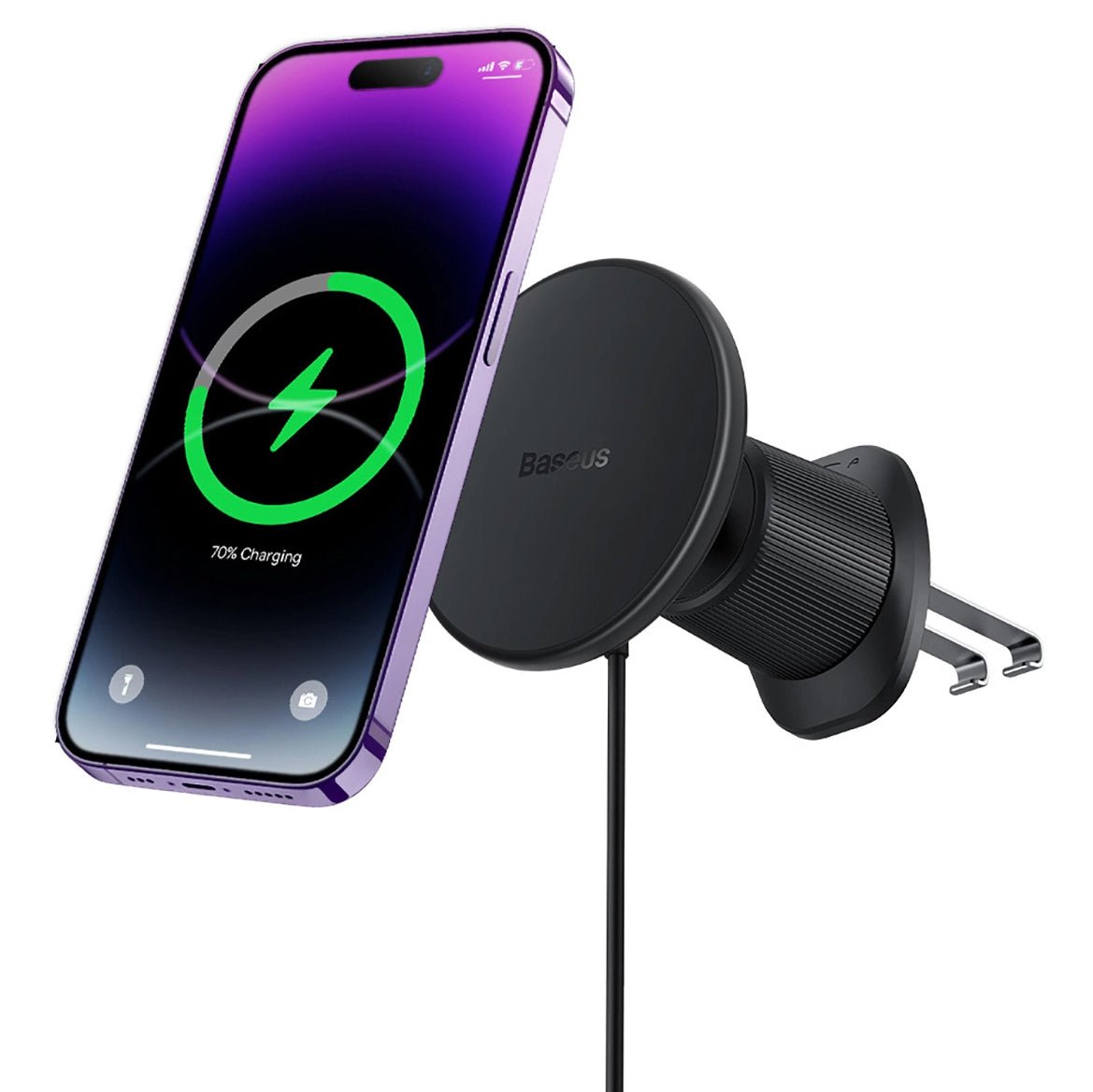 Kfz-Ladegerät Wireless Baseus CW01, 15W, 1.67A, Schwarz C40141001111-00