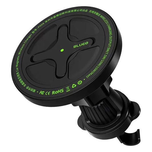 Chargeur Auto Sans Fil Blueo Ape Legend, 15W, 1.67A, Noir