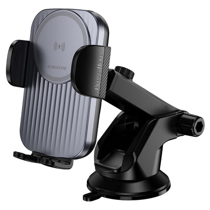 Wireless Car Charger Borofone BH222 Leading, 15W, 1.67A, Black