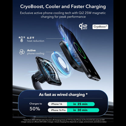Chargeur Auto Sans Fil ESR, 25W, Noir