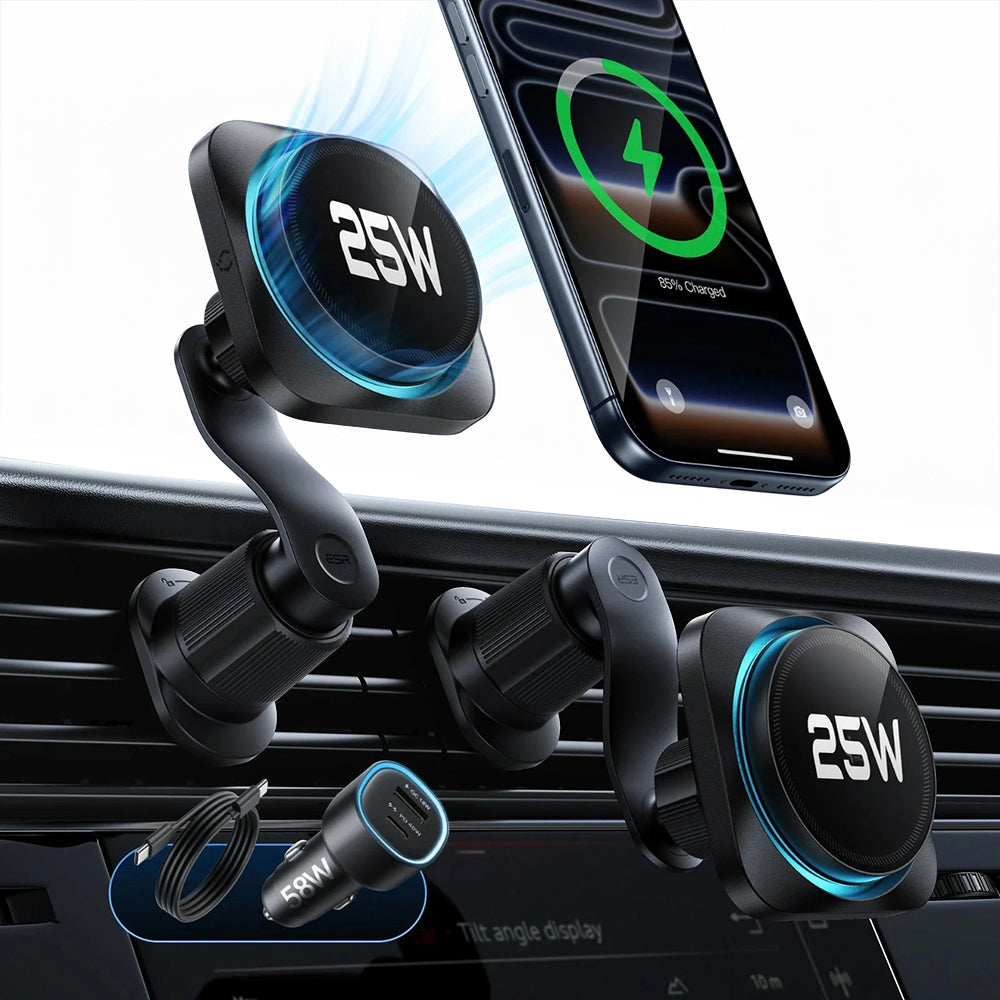 Chargeur Auto Sans Fil ESR, 25W, Noir