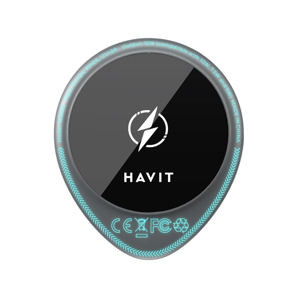 Chargeur Auto Sans Fil HAVIT W3036, 15W, 1.67A, Noir