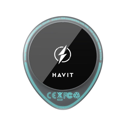 Chargeur Auto Sans Fil HAVIT W3036, 15W, 1.67A, Noir