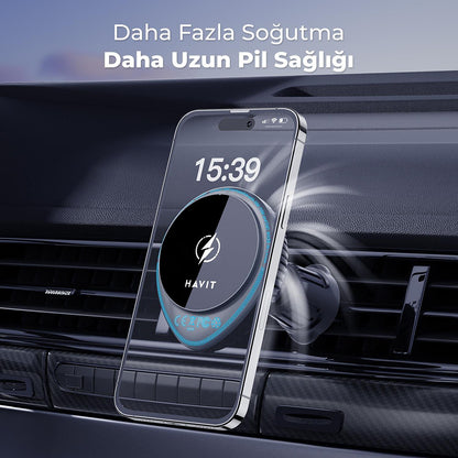 Chargeur Auto Sans Fil HAVIT W3036, 15W, 1.67A, Noir