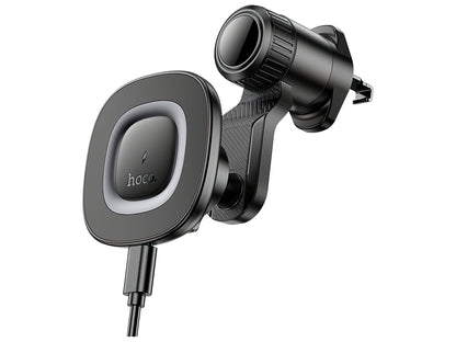 Chargeur Auto Sans Fil HOCO HW30, 15W, 1.67A, Noir