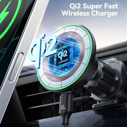 Chargeur Auto Sans Fil Joyroom JR-ZS412, 15W, 1.67A, Noir