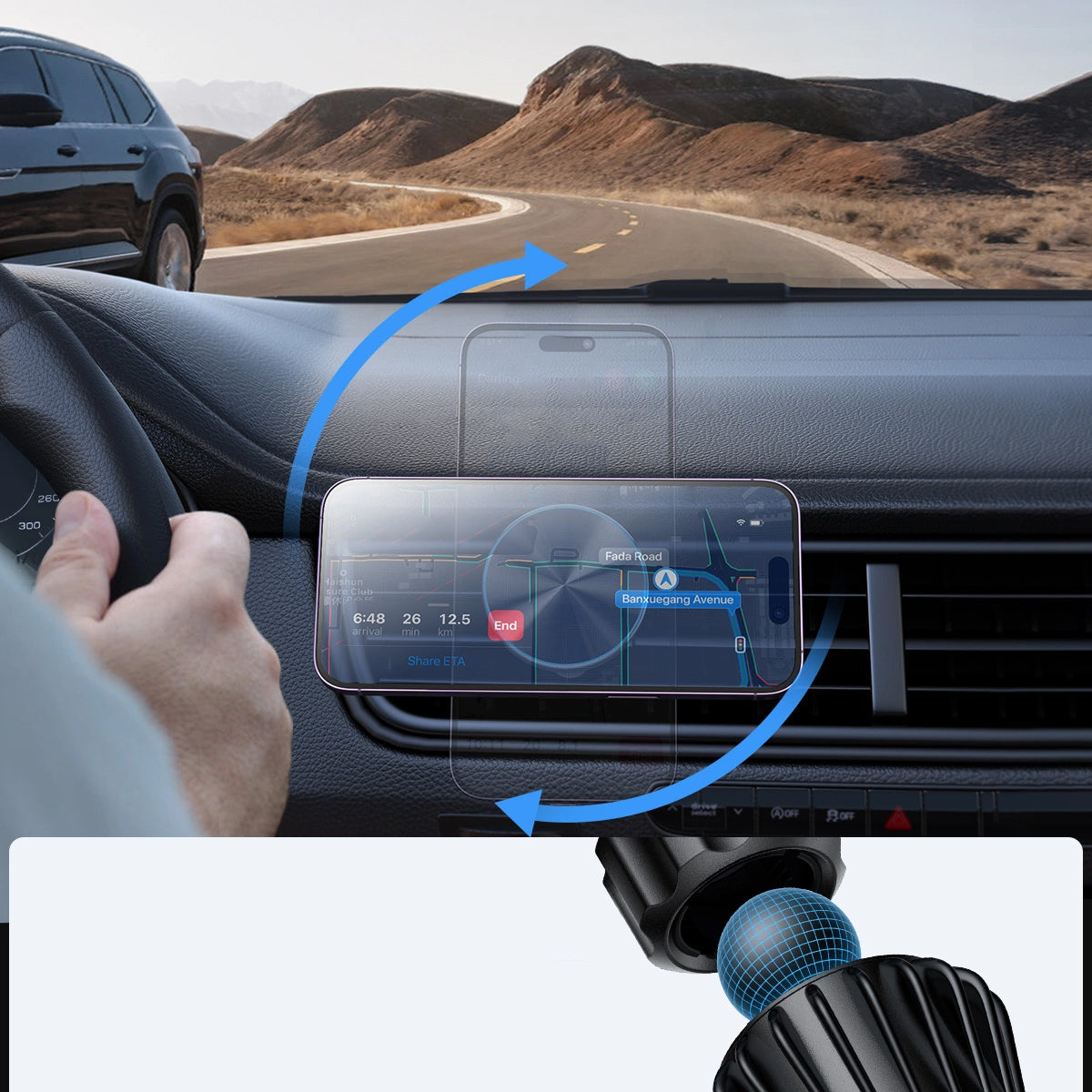 Kfz-Wireless-Ladegerät Joyroom JR-ZS240 Pro, 15W, 1.67A, Schwarz