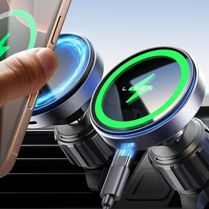 Chargeur Auto Sans Fil Lisen, 15W, 1.67A, Noir YL0223070007