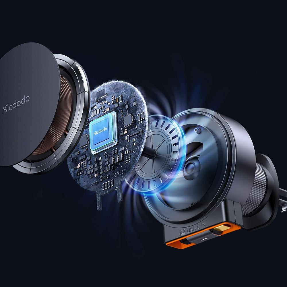 Chargeur Auto Sans Fil McDodo CH-0090, 15W, 1.67A, Noir