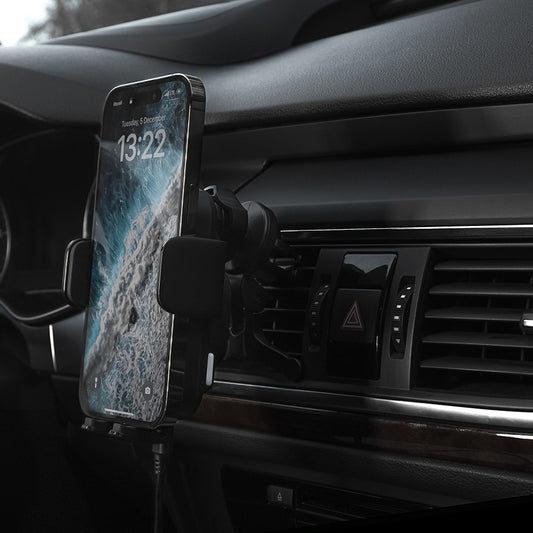 Chargeur Auto Sans Fil Proove Triple Clamp, 15W, 1.67A, Noir WHTC15010001