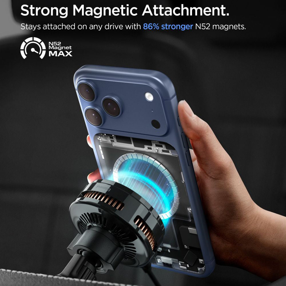 Kfz-Ladegerät Wireless Spigen Essential, 25W, 1.67A, Schwarz