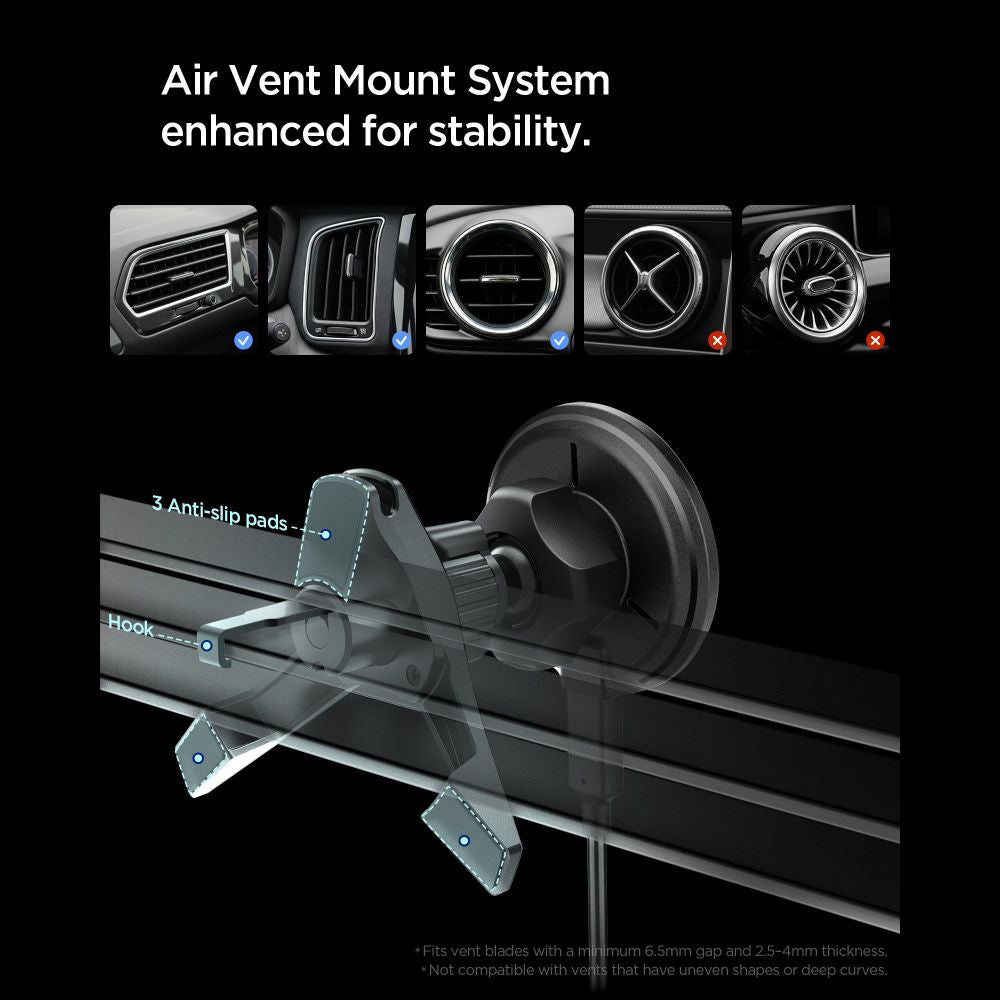 Chargeur Auto Sans Fil Spigen EV15MAQ Essential, 15W, 1.67A, Noir ACP10513