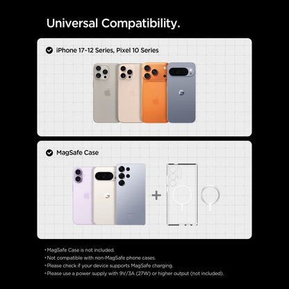 Chargeur Auto Sans Fil Spigen EV15MAQ Essential, 15W, 1.67A, Noir ACP10513