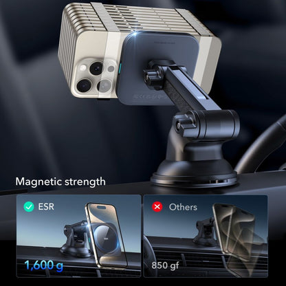 Kfz-Wireless-Ladegerät ESR Halolock Dash, 15W, 1.67A, Schwarz