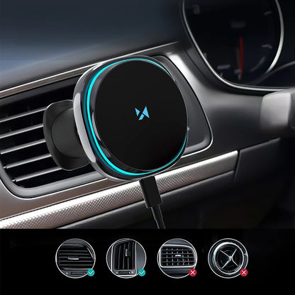 Kfz-Wireless-Ladegerät WZK WCT5-Q6S2Y, 15W, 1.67A, Schwarz