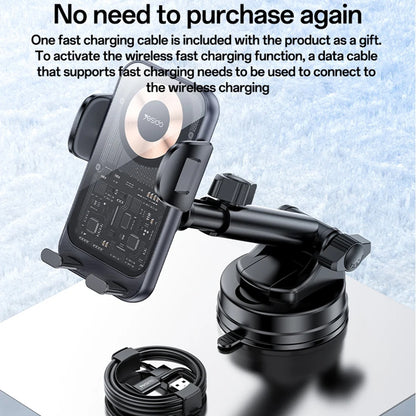 Kfz-Wireless-Ladegerät Yesido C307, 15W, 1.67A, Schwarz