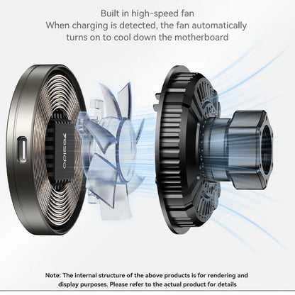 Kfz-Wireless-Ladegerät Yesido C315, 15W, 1.67A, Schwarz